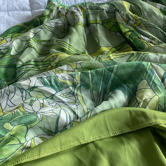 Abfi long floral chiffon skirt - Picture 7 of 8